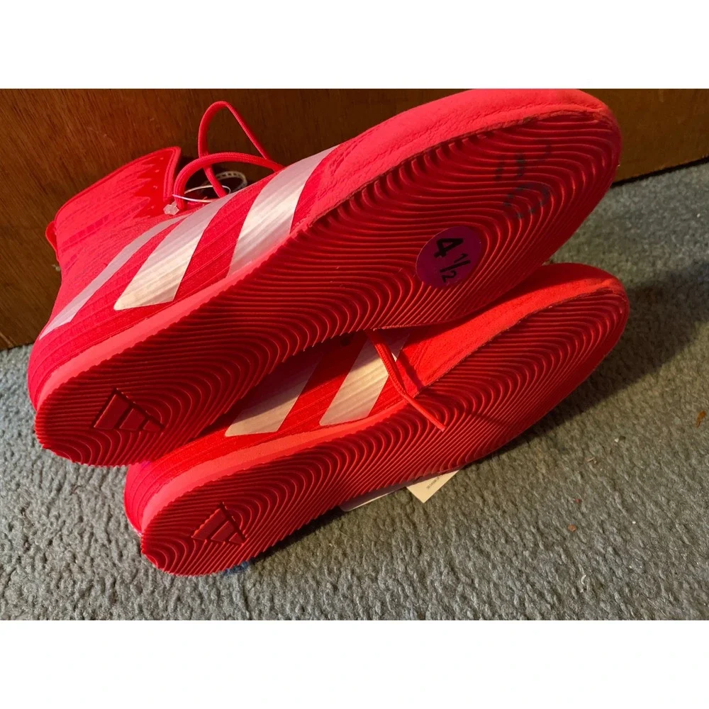Adidas‎ Box Hog 4 Boxing Shoes Mens 4.5 Womens 5.5 Red IH2732 Training Boots